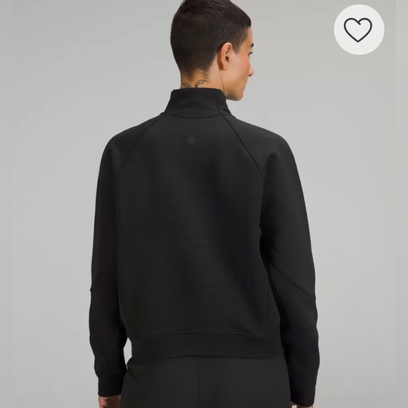 Lululemon Athletica Relaxed Fit Ribbed Black Half-Zip Pullover Size 6 NWOT - Picture 2 of 13